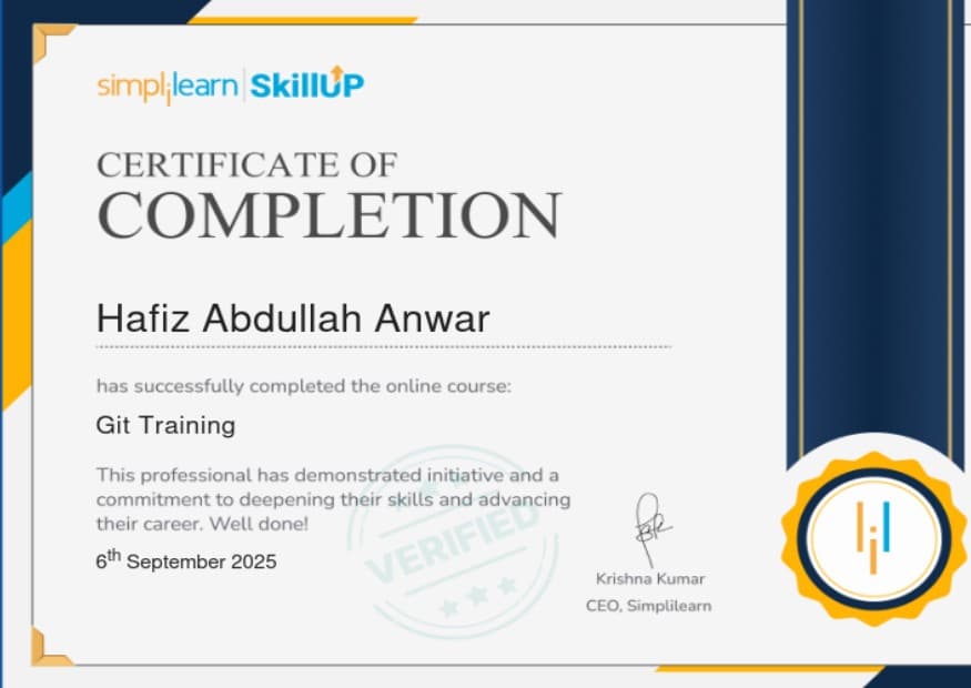 Git / Github certificate